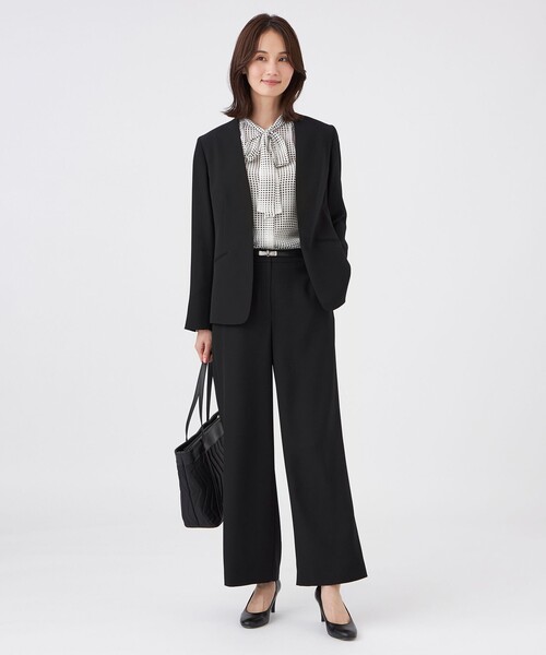 TRANS WORK(トランスワーク)の「【L】【ウォッシャブル】ノルディスドットブラウス(シャツ/ブラウス・レディース・ブラック・46/44)」の3枚目の写真