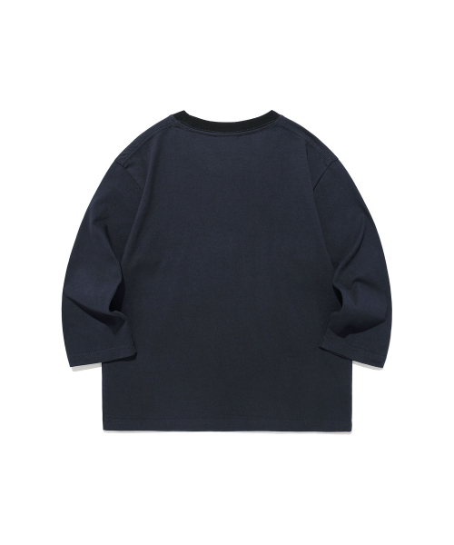 NICE GHOST CLUB（ナイスゴーストクラブ）の「3STAR APPLIQUE 3/4 SLEEVE TEE_NAVY(NG2GSUT563A)（Tシャツ/カットソー・レディース・ネイビー・SMALL/MEDIUM）」の3枚目の写真