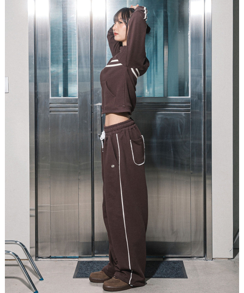 HAVISM（ヘビズム）の「ROSE LACE SWEATPANTS(BROWN)（スウェットパンツ・レディース・その他・ONE SIZE）」の6枚目の写真