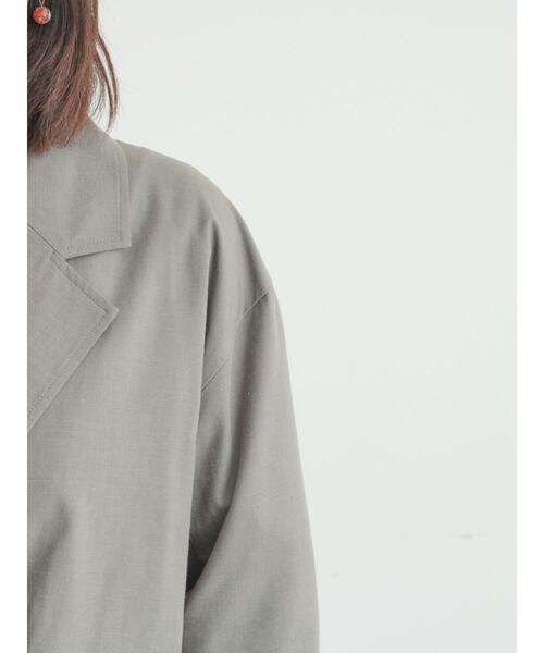Samansa Mos2（サマンサ モスモス）の「ダブルテーラードジャケット（ノーカラージャケット・レディース・ライトベージュ/ベージュ/グレー・F）」の18枚目の写真