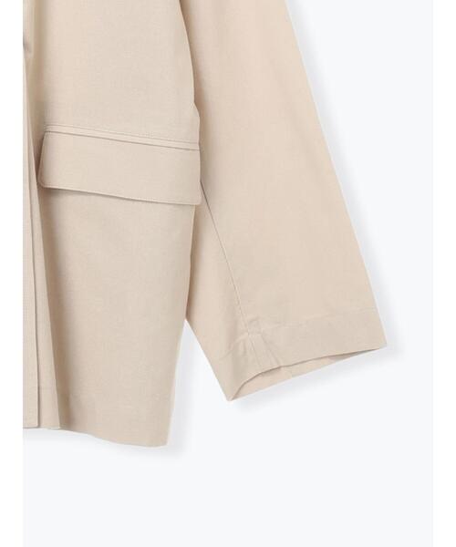 Samansa Mos2（サマンサ モスモス）の「ダブルテーラードジャケット（ノーカラージャケット・レディース・ライトベージュ/ベージュ/グレー・F）」の12枚目の写真