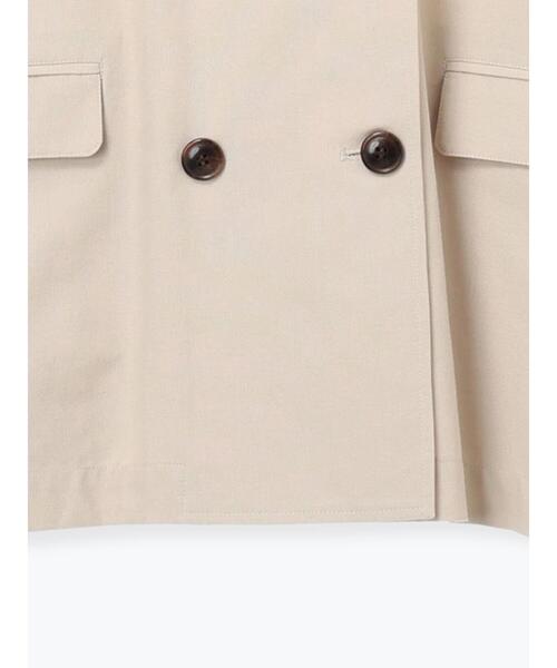 Samansa Mos2（サマンサ モスモス）の「ダブルテーラードジャケット（ノーカラージャケット・レディース・ライトベージュ/ベージュ/グレー・F）」の13枚目の写真