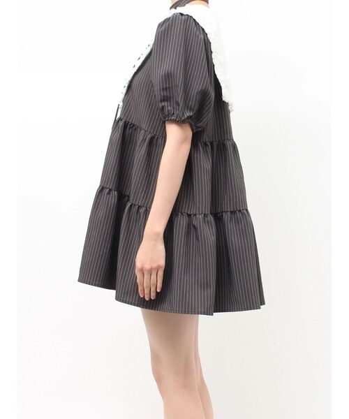 jouetie（ジュエティ）の「ビッグカラーフレアミニワンピース チェック柄（ワンピース・レディース・レッド/ブルー/グレー・MEDIUM）」の10枚目の写真