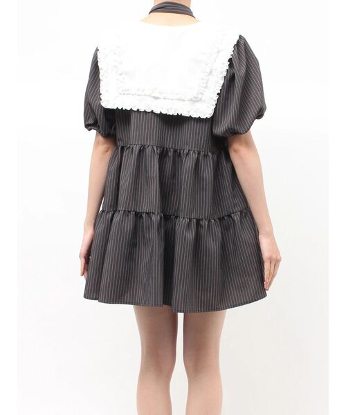 jouetie（ジュエティ）の「ビッグカラーフレアミニワンピース チェック柄（ワンピース・レディース・レッド/ブルー/グレー・MEDIUM）」の11枚目の写真