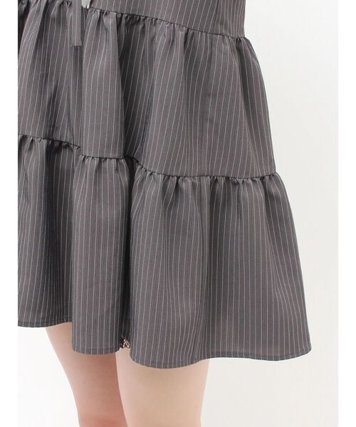 jouetie（ジュエティ）の「ビッグカラーフレアミニワンピース チェック柄（ワンピース・レディース・レッド/ブルー/グレー・MEDIUM）」の14枚目の写真