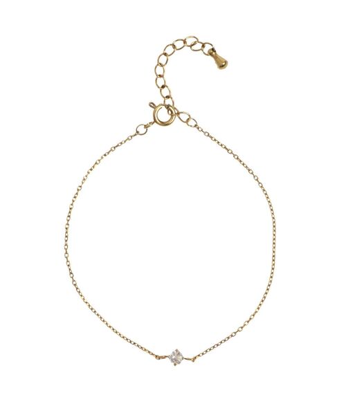 EATME（イートミー）の「ワントップストーンブレスレット（ブレスレット・レディース・ピンク/ゴールド・FREE）」の2枚目の写真