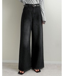 [DENIM COLLECTION][2026S/S COLLECTION][低身長/高身長サイズ有]コットンデニムバギーパンツ