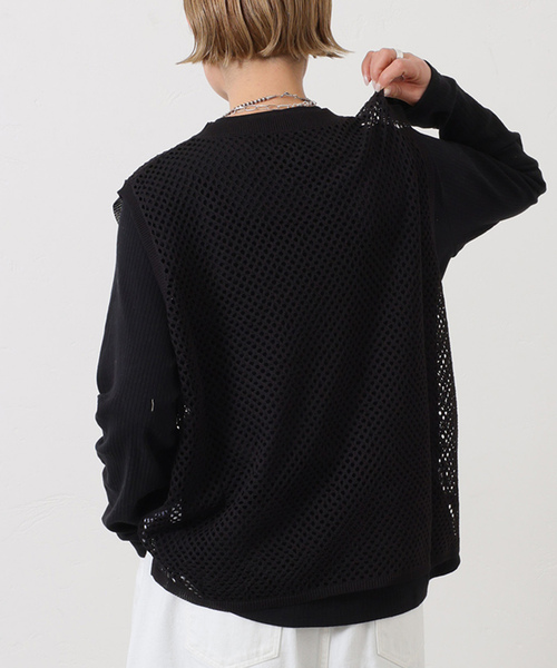JOURNAL STANDARD LUXE(ジャーナルスタンダード ラックス)の「メッシュアミ ベスト(ベスト・レディース・ホワイト/チャコールグレー/ブラック・FREE)」の12枚目の写真