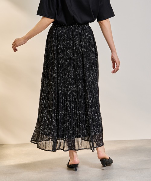 ketty(ケティ)の「ランダムドットマジョリカプリーツスカート≪手洗い可能≫(スカート・レディース・ブラック系その他/ホワイト系その他・M)」の12枚目の写真