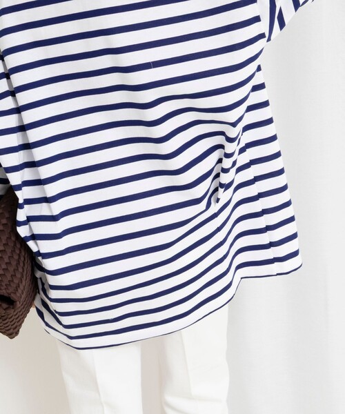 Rie Miller(リエミラー)の「ウォッシャブルBIGシルエットラガーシャツ(Tシャツ/カットソー・レディース・グリーン系その他3/ブラック系その他3/ホワイト系その他4・38)」の20枚目の写真