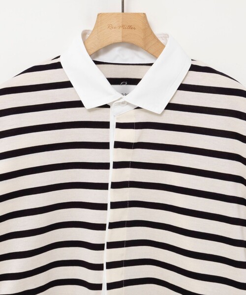 Rie Miller(リエミラー)の「ウォッシャブルBIGシルエットラガーシャツ(Tシャツ/カットソー・レディース・グリーン系その他3/ブラック系その他3/ホワイト系その他4・38)」の18枚目の写真