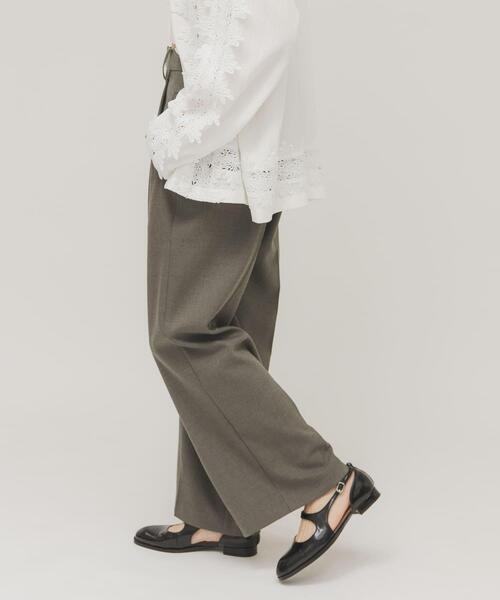 KBF(ケイビーエフ)の「ワンタックミニマルパンツ(その他パンツ・レディース・グレー系その他/チャコールグレー・36/38)」の14枚目の写真