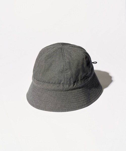 STONEMASTER(ストーンマスター )の「IRIDESCENT CHAMBRAY SM SAIOR HAT|イリデッセントシャンブレーストーンマスターセーラーハット(ハット・メンズ・チャコール/グリーン・F)」の2枚目の写真