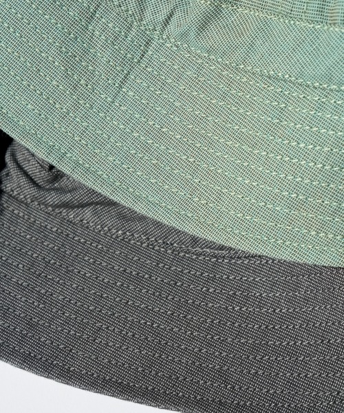 STONEMASTER(ストーンマスター )の「IRIDESCENT CHAMBRAY SM SAIOR HAT|イリデッセントシャンブレーストーンマスターセーラーハット(ハット・メンズ・チャコール/グリーン・F)」の5枚目の写真
