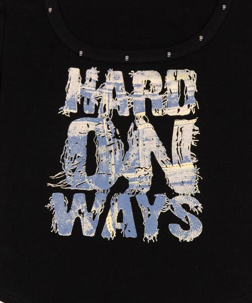 dispark（ディスパーク）の「DISPARK/【26年春夏新作】スタッズネックロゴクロップドT（Tシャツ/カットソー・レディース・ブラック/ホワイト・FREE）」の16枚目の写真