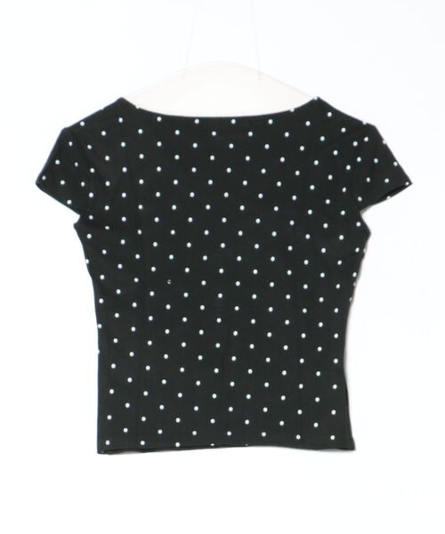 Ritzy(リッツィー)の「ドット柄リボン付き トップス(Tシャツ/カットソー・レディース・ブラック・M)」の9枚目の写真