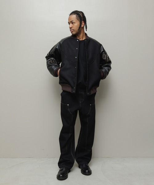 BAL（バル）の「DENIM FAUX STITCH CARPENTER PANT（デニムパンツ・メンズ・ブラック/インディゴブルー・3/2/1）」の2枚目の写真