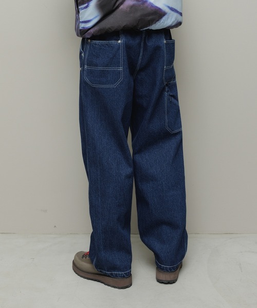 BAL（バル）の「DENIM FAUX STITCH CARPENTER PANT（デニムパンツ・メンズ・ブラック/インディゴブルー・3/2/1）」の4枚目の写真