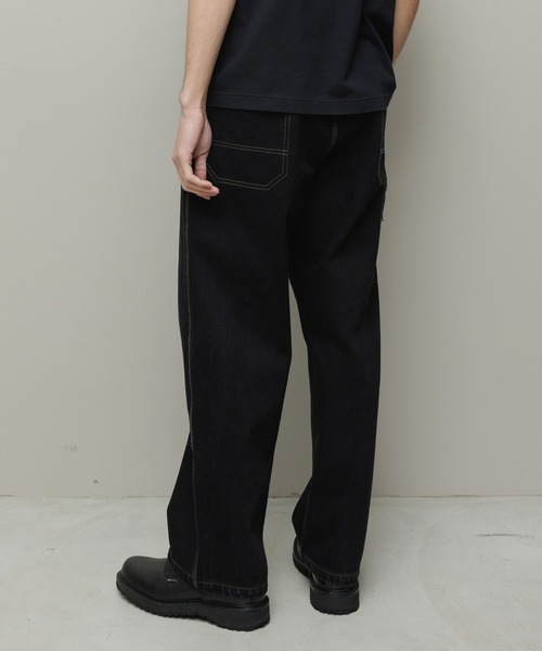 BAL（バル）の「DENIM FAUX STITCH CARPENTER PANT（デニムパンツ・メンズ・ブラック/インディゴブルー・3/2/1）」の6枚目の写真