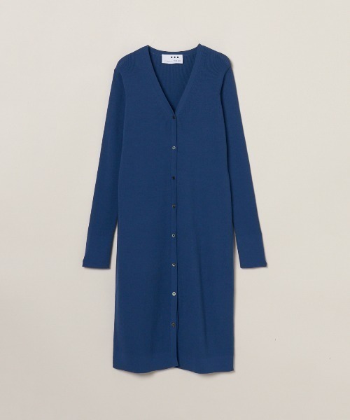 three dots（スリードッツ）の「サンディコットン ロングカーディガン（カーディガン/ボレロ・レディース・ブルー/ベージュ/ブラック/ピンク系その他・S/M）」の3枚目の写真