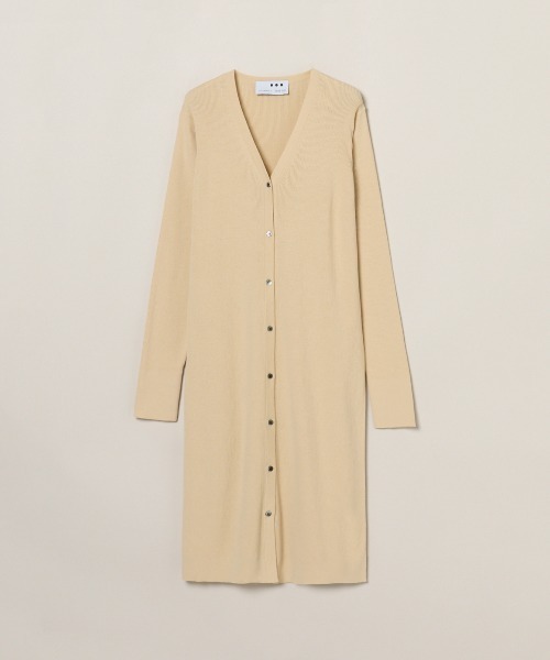 three dots（スリードッツ）の「サンディコットン ロングカーディガン（カーディガン/ボレロ・レディース・ブルー/ベージュ/ブラック/ピンク系その他・S/M）」の15枚目の写真