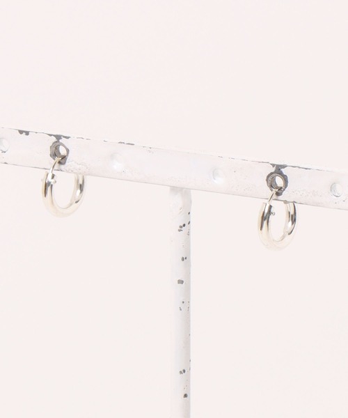 ARCHIVER（アーカイバ）の「【silver925 プレーンピアス】（ピアス（両耳用）・レディース・シルバー・SMALL/X-LARGE/LARGE/MEDIUM/XX-LARGE）」の5枚目の写真