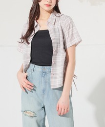 【ハニさら・接触冷感・抗菌防臭】脇ドロストシャツ