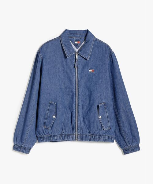 tommy jeans(トミー ジーンズ)の「シャンブレーハリントンジャケット(テーラードジャケット・メンズ・インディゴブルー・X-LARGE/MEDIUM/SMALL/LARGE)」の6枚目の写真