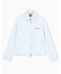 ARMANI EXCHANGE（アルマーニエクスチェンジ）の「【A|X アルマーニ エクスチェンジ】ライトブルー ストライプデニムブルゾン（デニムジャケット）」