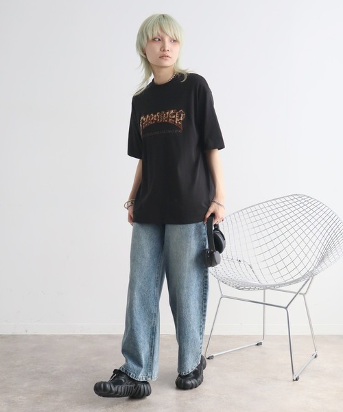 THRASHER(スラッシャー)の「【THRASHER/スラッシャー】アソート柄 アップリケ刺繍 半袖Tシャツ(Tシャツ/カットソー・メンズ・ブラック系その他/ピンク/ブラック系その他2/アッシュグレー・L/M/XL)」の7枚目の写真
