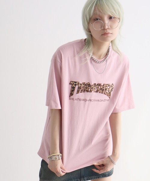 THRASHER(スラッシャー)の「【THRASHER/スラッシャー】アソート柄 アップリケ刺繍 半袖Tシャツ(Tシャツ/カットソー・メンズ・ブラック系その他/ピンク/ブラック系その他2/アッシュグレー・L/M/XL)」の9枚目の写真