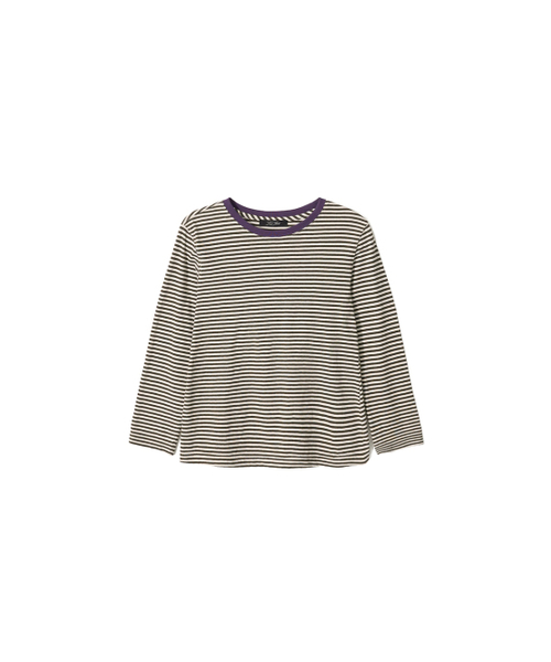 Kijun(キジュン)の「Stripe Mid Sleeve Tee Khaki(Tシャツ/カットソー・レディース・その他・MEDIUM/SMALL)」の7枚目の写真