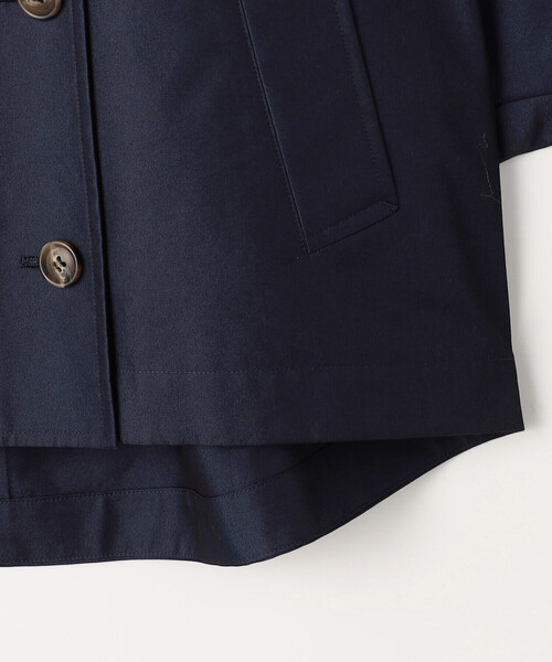 COMME CA Wardrobe（コムサワードローブ）の「綿ポリエステルギャバ ショートトレンチコート（ブルゾン・レディース・カーキ/ネイビー・FREE）」の8枚目の写真