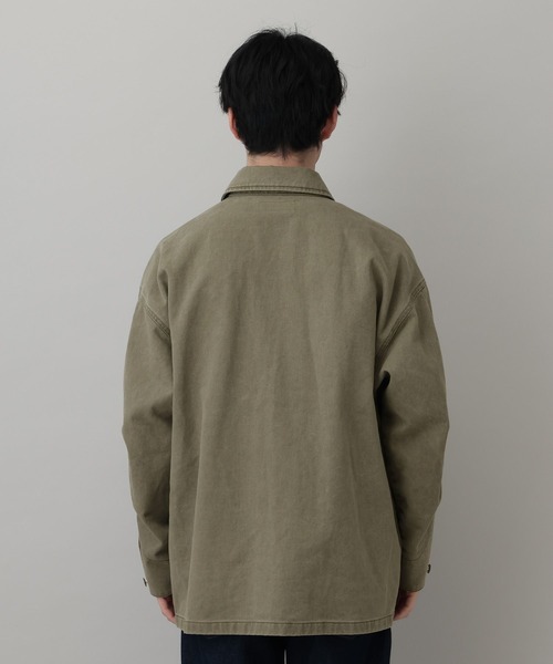 RAGEBLUE（レイジブルー）の「Over Military Fatigue Jacket/ファティーグジャケット（ミリタリージャケット・メンズ・カーキ/グレー・LARGE/MEDIUM）」の19枚目の写真