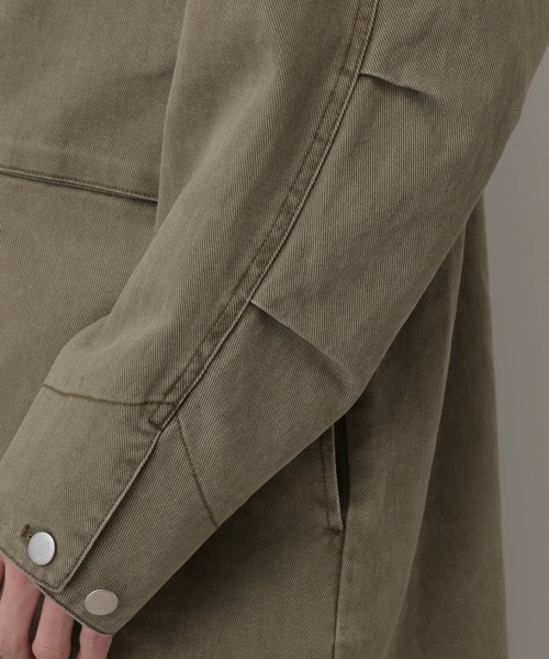 RAGEBLUE（レイジブルー）の「Over Military Fatigue Jacket/ファティーグジャケット（ミリタリージャケット・メンズ・カーキ/グレー・LARGE/MEDIUM）」の22枚目の写真