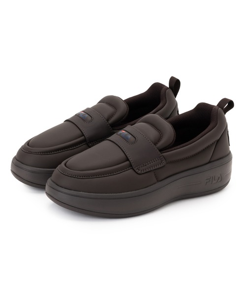 FILA（フィラ）の「FILA フィラ 厚底スニーカー SUPER BUBBLE LOAFER スーパー バブル ローファー FM0100981014/FM0100981217（スニーカー・レディース・ブラック/ダークブラウン・23.5cm/24.5cm/23.0cm/24.0cm/25.0cm）」の2枚目の写真