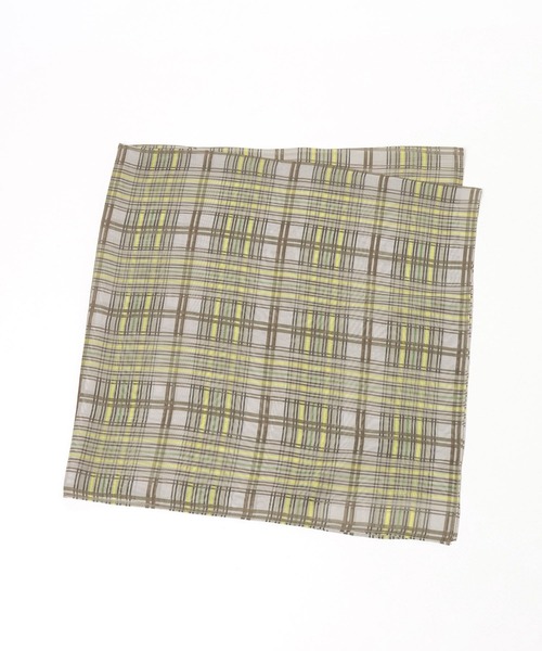 LOWRYS FARM（ローリーズファーム）の「チェックスカーフ９０＊９０　643021（バンダナ/スカーフ・レディース・ブルー系その他/ピンク系その他/ブラウン系その他・FREE）」の2枚目の写真