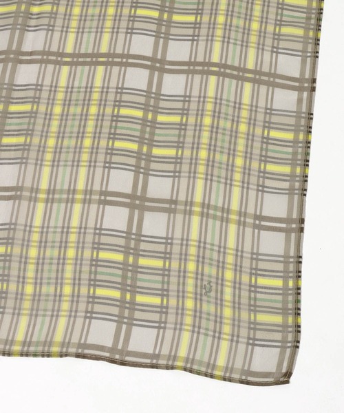 LOWRYS FARM（ローリーズファーム）の「チェックスカーフ９０＊９０　643021（バンダナ/スカーフ・レディース・ブルー系その他/ピンク系その他/ブラウン系その他・FREE）」の6枚目の写真