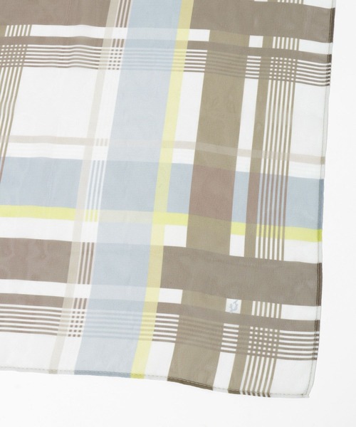 LOWRYS FARM（ローリーズファーム）の「チェックスカーフ９０＊９０　643021（バンダナ/スカーフ・レディース・ブルー系その他/ピンク系その他/ブラウン系その他・FREE）」の7枚目の写真