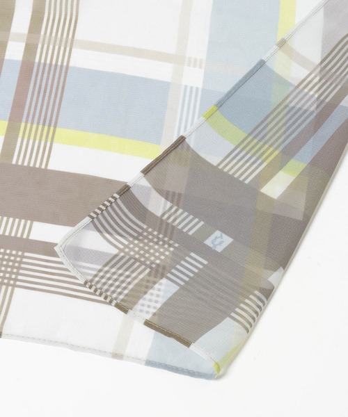 LOWRYS FARM（ローリーズファーム）の「チェックスカーフ９０＊９０　643021（バンダナ/スカーフ・レディース・ブルー系その他/ピンク系その他/ブラウン系その他・FREE）」の11枚目の写真