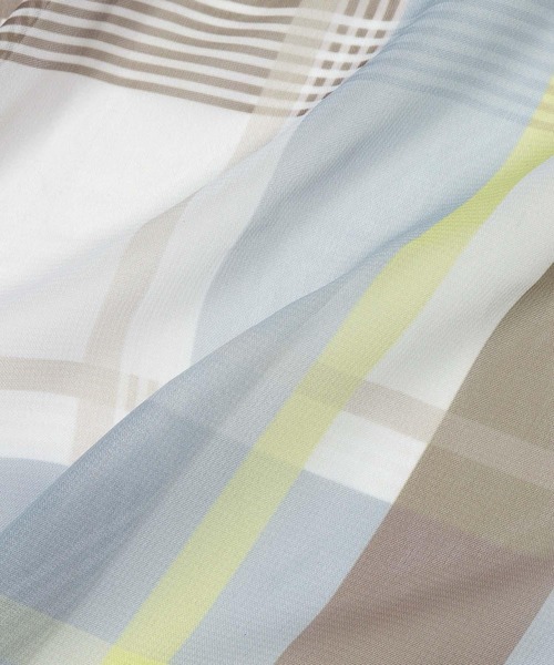 LOWRYS FARM（ローリーズファーム）の「チェックスカーフ９０＊９０　643021（バンダナ/スカーフ・レディース・ブルー系その他/ピンク系その他/ブラウン系その他・FREE）」の14枚目の写真