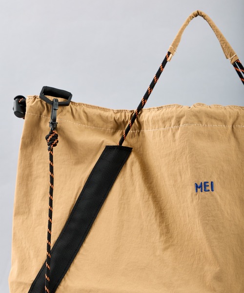MEI（メイ）の「【 MEI / メイ 】DRAW TOTE / ドロートート（トートバッグ・レディース・ブラック/ライトグレー/ベージュ・FREE）」の6枚目の写真