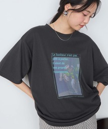 【forksy.】フォトグラフィック オーバーサイズ プリントTシャツ