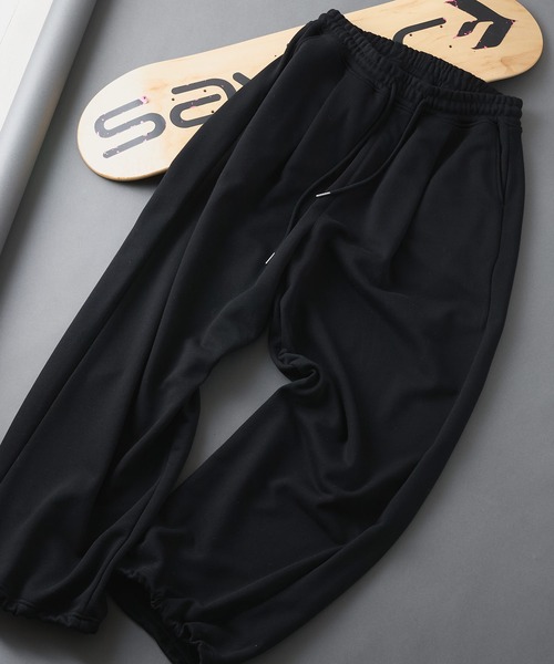 SAVIER（サビアー）の「【SAVIER：サビアー】ダブルタック ワイド スウェットパンツ（スウェットパンツ・メンズ・ブラック/グレー・MEDIUM/LARGE）」の12枚目の写真