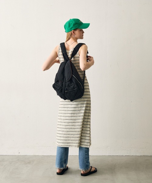 uchi.(ウチ)の「ボーダーノースリーブタンクワンピース(ワンピース・レディース・グレー系その他/ネイビー系・FREE)」の20枚目の写真