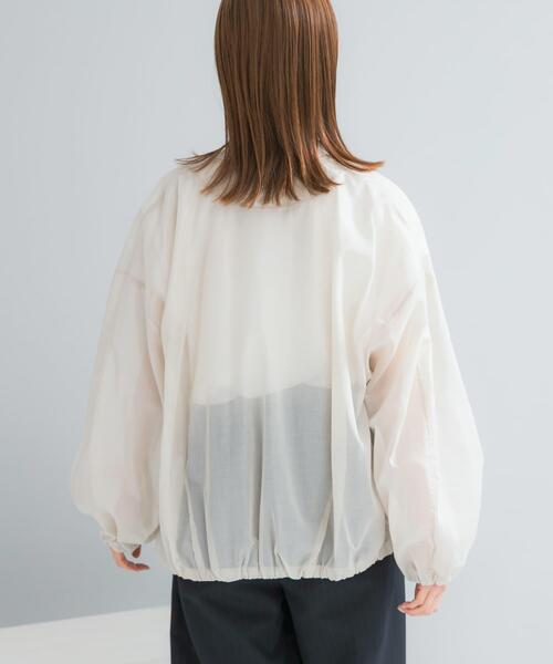 URBAN RESEARCH ROSSO WOMEN（アーバンリサーチ　ロッソ）の「CHIGNON　シアーチンツブルゾン（ブルゾン・レディース・オフホワイト・FREE）」の7枚目の写真