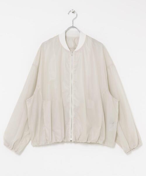 URBAN RESEARCH ROSSO WOMEN（アーバンリサーチ　ロッソ）の「CHIGNON　シアーチンツブルゾン（ブルゾン・レディース・オフホワイト・FREE）」の5枚目の写真
