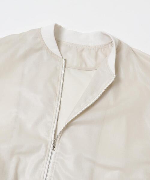 URBAN RESEARCH ROSSO WOMEN（アーバンリサーチ　ロッソ）の「CHIGNON　シアーチンツブルゾン（ブルゾン・レディース・オフホワイト・FREE）」の6枚目の写真