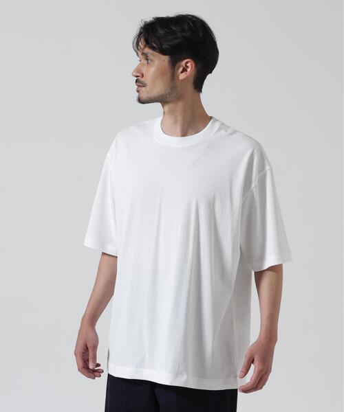 ATON(エイトン)の「ATON (エイトン) FRESCA PLATE | LOOSE FIT T-SHIRT(Tシャツ/カットソー・メンズ・ホワイト/ブラック・2/4/6)」の2枚目の写真