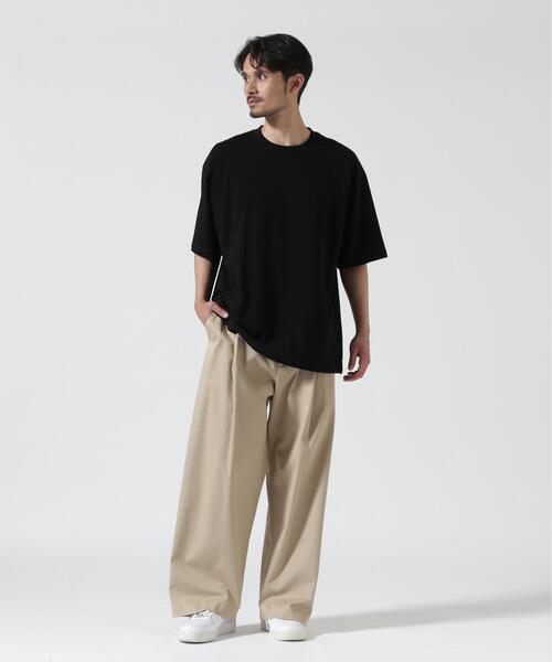 ATON(エイトン)の「ATON (エイトン) FRESCA PLATE | LOOSE FIT T-SHIRT(Tシャツ/カットソー・メンズ・ホワイト/ブラック・2/4/6)」の4枚目の写真